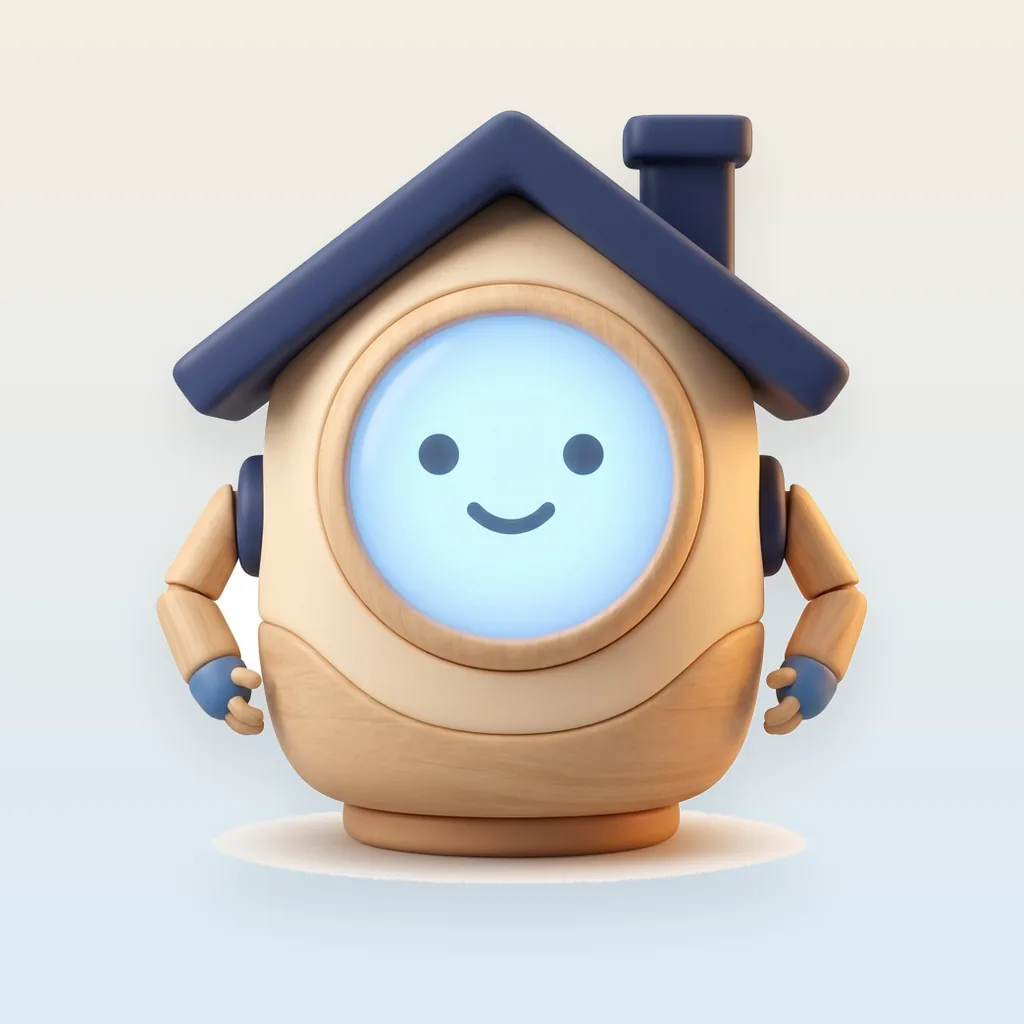 The friendly HearthIQ house mascot